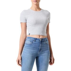 ONLY Bestseller A/S ONLBETTY S/S O-hals kort topp CC JRS, Ljusgrå melange, XL ONLY Bestseller A/S ONLBETTY S/S O-hals kort topp CC JRS, Ljusgrå melange, XL