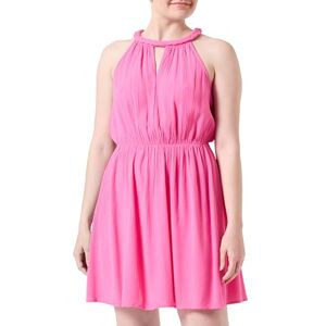 Vila Vimesa Braided Short Dress/Ka/Su, Karmin ros, 34 Vila Vimesa Braided Short Dress/Ka/Su, Karmin ros, 34