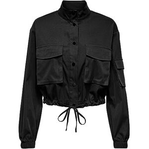 ONLY Onlcashi kort jacka för kvinnor WVN Noos jacka, svart, 3XL ONLY Onlcashi kort jacka för kvinnor WVN Noos jacka, svart, 3XL
