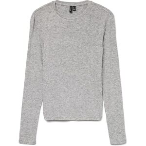 VERO MODA Vmannie Ls O-Neck Top JRS Noos, Ljusgrå melange, XL VERO MODA Vmannie Ls O-Neck Top JRS Noos, Ljusgrå melange, XL