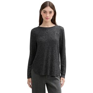 TOM TAILOR Denim dam långärmad T-shirt, 10522 – Skaftgrå melerad, M TOM TAILOR Denim dam långärmad T-shirt, 10522 – Skaftgrå melerad, M