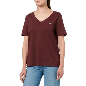 GANT REG Shield SS V-ringad T-shirt, röd, M GANT REG Shield SS V-ringad T-shirt, röd, M