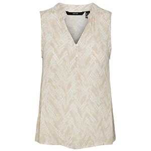 VERO MODA Damer Vmclaire Menny Sl WVN Ga Top, Irish Cream/Aop: claire, M VERO MODA Damer Vmclaire Menny Sl WVN Ga Top, Irish Cream/Aop: claire, M