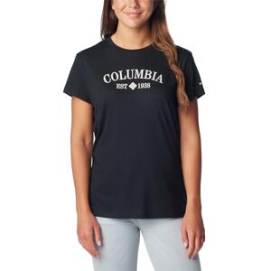 Columbia Trek kortärmad grafisk T-shirt, kortärmad T-shirt för dam, svart, CSC tradition, Columbia Trek kortärmad grafisk T-shirt, kortärmad T-shirt för dam, svart, CSC tradition,