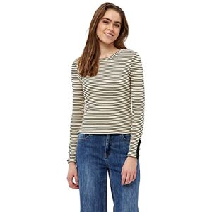 DESIRES Dam Jamela långärmad T-shirt, 0011s Gardenia Stripe, XS DESIRES Dam Jamela långärmad T-shirt, 0011s Gardenia Stripe, XS