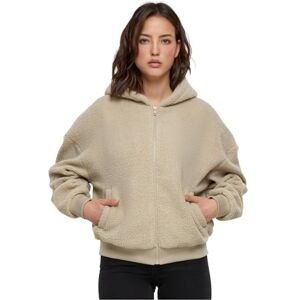 Urban Classics Dam huvtröja dam överdimensionerad sherpa zip hoodie wetsand XL, Wetsand, XL Urban Classics Dam huvtröja dam överdimensionerad sherpa zip hoodie wetsand XL, Wetsand, XL