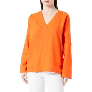 usha Damblus skjorta med spets 10127194, orange, M, apelsin, M usha Damblus skjorta med spets 10127194, orange, M, apelsin, M