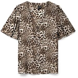 VERO MODA Vmalba Ss V-ringad skjorta WVN Ga Noos, Sandskal, S VERO MODA Vmalba Ss V-ringad skjorta WVN Ga Noos, Sandskal, S