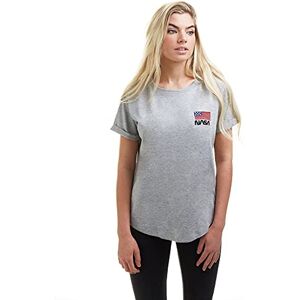 Nasa Damflagga broderi T-shirt, Sport grå, M Nasa Damflagga broderi T-shirt, Sport grå, M