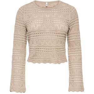 ONLY Onlelke Life Ls pullover KNT Nca, Oxford brun, L ONLY Onlelke Life Ls pullover KNT Nca, Oxford brun, L