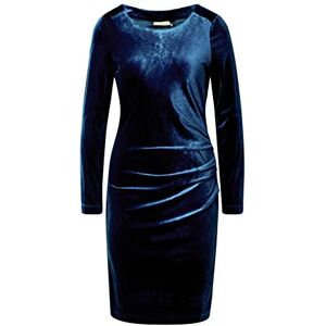 KAFFE Damklänning ovanpå knälängd vanlig passform långärmad båthals, Midnight Marine, XL KAFFE Damklänning ovanpå knälängd vanlig passform långärmad båthals, Midnight Marine, XL