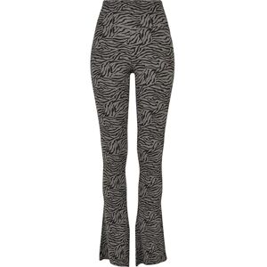 Urban Classics dam damer hög midja zebra känga skurna leggings, Asfalt/Svart, 4XL Urban Classics dam damer hög midja zebra känga skurna leggings, Asfalt/Svart, 4XL
