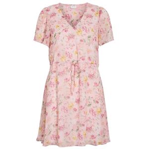 Vila Vifalia V-hals S/S Short Dress- Noos, Misty Rose, 36 Vila Vifalia V-hals S/S Short Dress- Noos, Misty Rose, 36