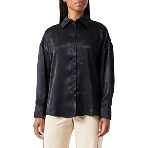 Koton Relax Fit långärmad satinskjorta, svart (999), 40 dam, Svart (999), 38 Koton Relax Fit långärmad satinskjorta, svart (999), 40 dam, Svart (999), 38