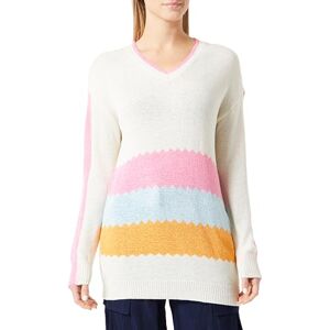 aleva stickad tröja för kvinnor, 15426478-AL04, ull vit rosa orange, M/L, Ullvit rosa orange, M/L aleva stickad tröja för kvinnor, 15426478-AL04, ull vit rosa orange, M/L, Ullvit rosa orange, M/L