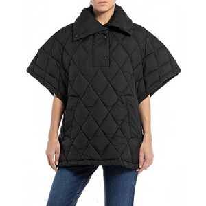Replay damväst, quiltad väst, svart (Black 098), XL, 098 svart, XL Replay damväst, quiltad väst, svart (Black 098), XL, 098 svart, XL