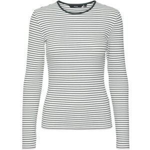 VERO MODA VMCHLOE Stripe LS TOP GA JRS NOOS, Snövit/ränder: balsam grön, M VERO MODA VMCHLOE Stripe LS TOP GA JRS NOOS, Snövit/ränder: balsam grön, M