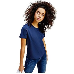 Tommy Jeans dam Tjw Regular Jersey C Neck T-shirt, Twilight Navy, S Tommy Jeans dam Tjw Regular Jersey C Neck T-shirt, Twilight Navy, S