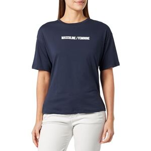 DeFacto T-shirt för kvinnor, marinblå, S DeFacto T-shirt för kvinnor, marinblå, S