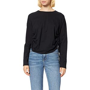 NA-KD Dam dragsko detaljerad topp skjorta, Black, M NA-KD Dam dragsko detaljerad topp skjorta, Black, M