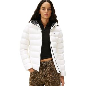 Tommy Jeans Dam TJW SLIM HOOD PRNT DOWN JCKT EXT DW0DW21617, vit, XXL, Vit (Ecru), XXL Tommy Jeans Dam TJW SLIM HOOD PRNT DOWN JCKT EXT DW0DW21617, vit, XXL, Vit (Ecru), XXL
