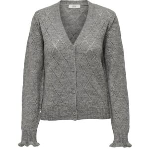 JACQUELINE de YONG Jdyletty L/S V-hals Struc Cardi KNT Noos, Ljusgrå melange, XS JACQUELINE de YONG Jdyletty L/S V-hals Struc Cardi KNT Noos, Ljusgrå melange, XS