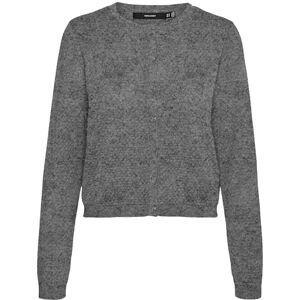 VERO MODA VMCARE struktur LS knapp kofta NOOS, Medium grå melerad, S VERO MODA VMCARE struktur LS knapp kofta NOOS, Medium grå melerad, S