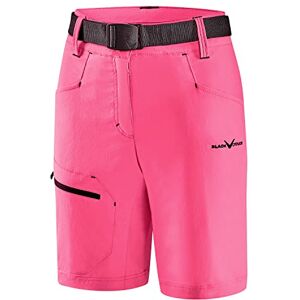 Black Crevice trekkingshorts dam I vandringsshorts dam kort I dam utomhusshorts I vattenavvisande och snabbtorkande I hållbara och ventilerande vandringsshorts med fickor, Rosa/stålblå, 40 SE Black Crevice trekkingshorts dam I vandringsshorts dam kort I dam utomhusshorts I vattenavvisande och snabbtorkande I hållbara och ventilerande vandringsshorts med fickor, Rosa/stålblå, 40 SE