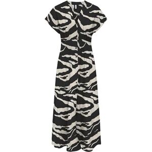 ONLY Onlnova Life Vis Mollie Long Dress AOP, svart, S ONLY Onlnova Life Vis Mollie Long Dress AOP, svart, S