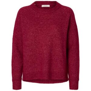 SELECTED WOMEN SELECTED Kvinnor Slflulu Ls Knit O-Neck Noos, Anemon, S SELECTED WOMEN SELECTED Kvinnor Slflulu Ls Knit O-Neck Noos, Anemon, S