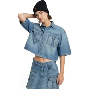 G-STAR Relaxed Utility Shirt ss wmn, Blå (Sun Faded Thames D24881-d539-g341), L G-STAR Relaxed Utility Shirt ss wmn, Blå (Sun Faded Thames D24881-d539-g341), L