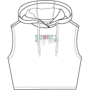 Russell Athletic Frances-Cropped Hoody Sweatshirt Russell Athletic Frances-Cropped Hoody Sweatshirt
