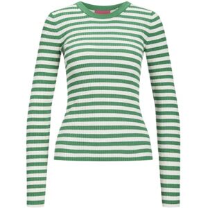 JJXX Jxjodi snäva ränder rund hals stickad, Medium gröna/ränder:/molndansare, L JJXX Jxjodi snäva ränder rund hals stickad, Medium gröna/ränder:/molndansare, L