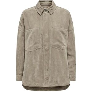 ONLY Onljanine-Rai Ls Ovs Cord Shacket Cc PNT, Weathered Teak, XS ONLY Onljanine-Rai Ls Ovs Cord Shacket Cc PNT, Weathered Teak, XS