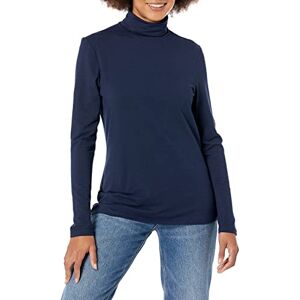 Amazon Essentials Dames Långärmad tröja med polokrage (finns i plusstorlek), Marinblå, S Amazon Essentials Dames Långärmad tröja med polokrage (finns i plusstorlek), Marinblå, S
