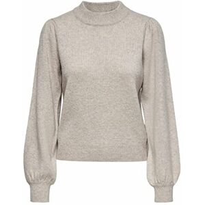 JDY JACQUELINE de YONG Dam rue L/S KNT Noos tröja, chateau grå/detalj: Melange, L JDY JACQUELINE de YONG Dam rue L/S KNT Noos tröja, chateau grå/detalj: Melange, L