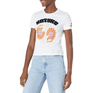Desigual Kortärmad T-shirt för kvinnor, Vit, S Desigual Kortärmad T-shirt för kvinnor, Vit, S