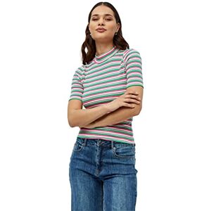 DESIRES Anlo Mockneck topp, pärongrön rand, XL, Pärongrön rand, XL DESIRES Anlo Mockneck topp, pärongrön rand, XL, Pärongrön rand, XL