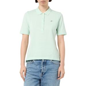 GANT smal sköld SS pikétröja, Faded mint, S GANT smal sköld SS pikétröja, Faded mint, S