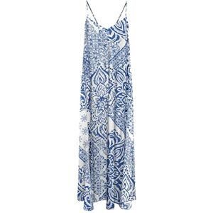 ONLY Onlnova Life Elite Roxy Long Dress AOP, Mazarine blå, M ONLY Onlnova Life Elite Roxy Long Dress AOP, Mazarine blå, M