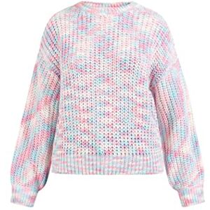 UCY Stickad damtröja 12425321-UC01, rosa, flerfärgad, M/L, Rosa flerfärgad, M/L UCY Stickad damtröja 12425321-UC01, rosa, flerfärgad, M/L, Rosa flerfärgad, M/L