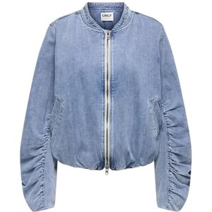 ONLY Onlniki Ls Bomber DNM jacka Mae, Mellanblå denim, M ONLY Onlniki Ls Bomber DNM jacka Mae, Mellanblå denim, M