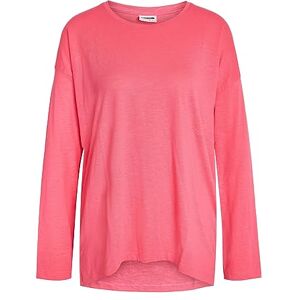 NOISY MAY dam Nmmathilde L/S O-hals hög/låg topp Noos tröja, Het rosa, L NOISY MAY dam Nmmathilde L/S O-hals hög/låg topp Noos tröja, Het rosa, L