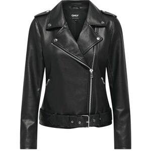 ONLY Faux läder biker jacka Onlmille Otw-jacka i konstläder för cyklist, svart, x_l kvinnor, svart, XL ONLY Faux läder biker jacka Onlmille Otw-jacka i konstläder för cyklist, svart, x_l kvinnor, svart, XL