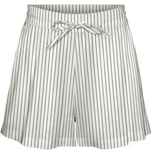 VERO MODA dam Vmlinn WVN Noos shorts, Snövit/ränder: olga måne kjol, S VERO MODA dam Vmlinn WVN Noos shorts, Snövit/ränder: olga måne kjol, S