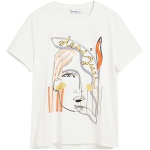 Desigual T-SHIRT MANICHE CORTE DONNA BIANCO Desigual T-SHIRT MANICHE CORTE DONNA BIANCO