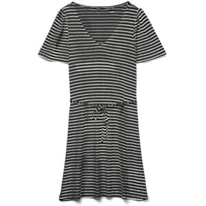 VERO MODA Vmgina 2/4 Short Dress JRS Ga Noos, svart, XS VERO MODA Vmgina 2/4 Short Dress JRS Ga Noos, svart, XS