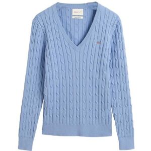 GANT Stretch bomull med V-ringning Pullover, klar himmel, S, Klar himmel, S GANT Stretch bomull med V-ringning Pullover, klar himmel, S, Klar himmel, S