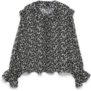 VERO MODA Vmpetra Ls Shirt WVN Ga Noos, svart, S VERO MODA Vmpetra Ls Shirt WVN Ga Noos, svart, S