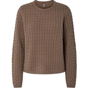 PIECES Pcfia Ls Cable Knit Noos Bc, Morel, XXL PIECES Pcfia Ls Cable Knit Noos Bc, Morel, XXL